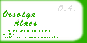 orsolya alacs business card